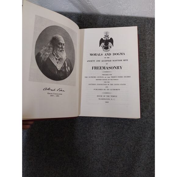 1950 Morals & Dogma Ancient & Accepted Rite Southern Edition Albert Pike Boule - Picture 3 of 3